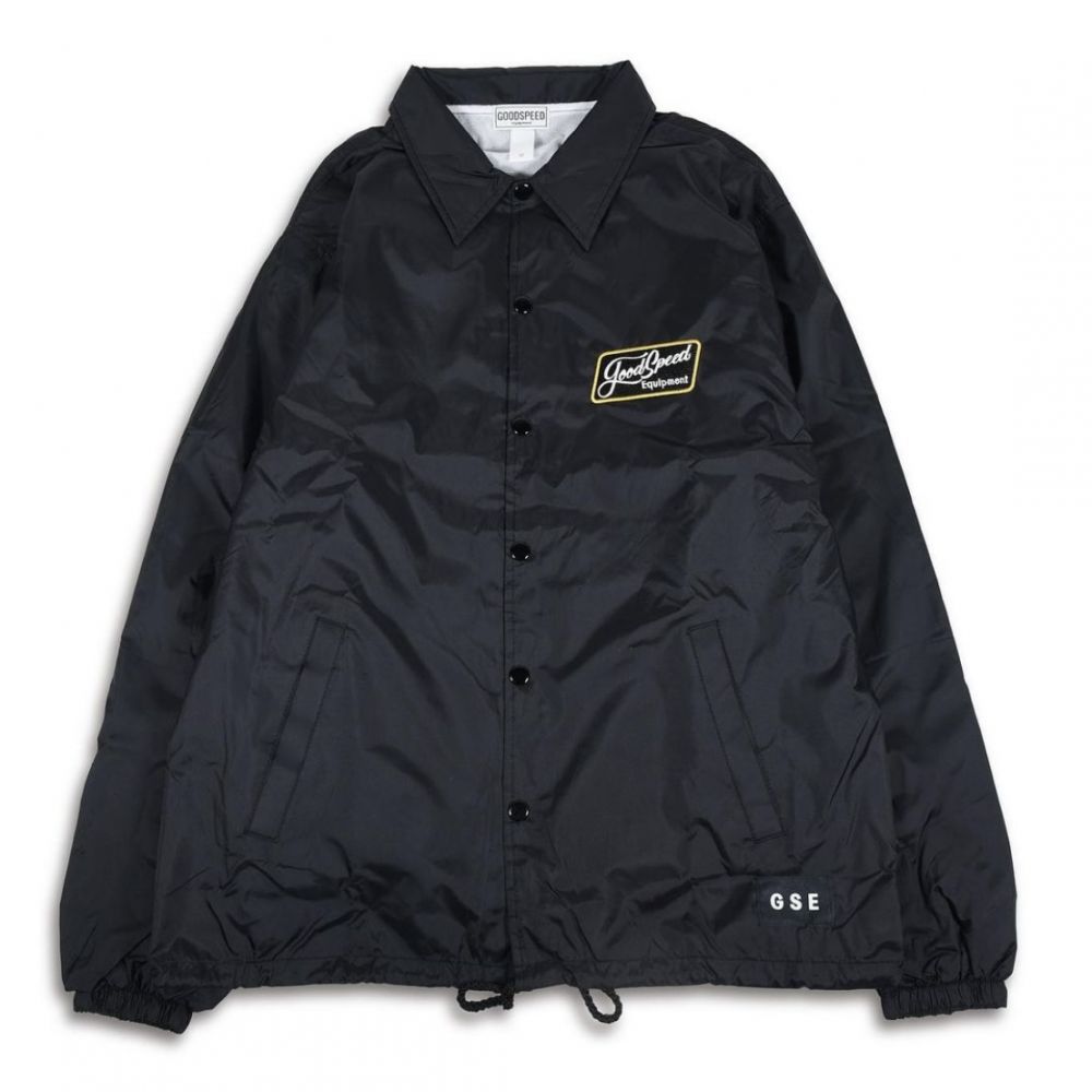 GOODSPEED equipment Lettering Logo Coach Jacket BLK｜Indian Valley Rd