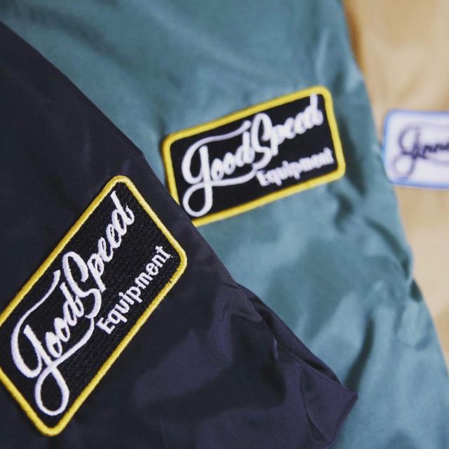 GOODSPEED equipment Lettering Logo Coach Jacket BLK｜Indian